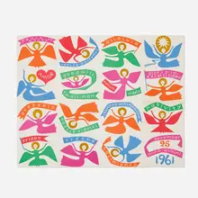 Alexander Girard, The Nativity exhibition poster and mailer envelope, 1961, offset lithograph in colors