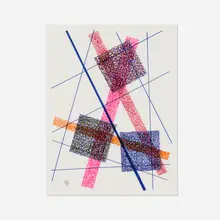 Dwinell Grant, Geometric Composition, 1990, ink on paper