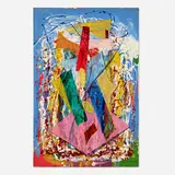 Joseph Meierhans, Abstract Composition, acrylic on Masonite
