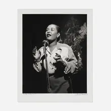 Herman Leonard, Billie Holiday, NYC, silver print