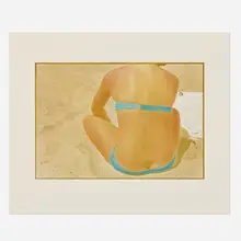 Kenda North, Coppertone Girl (from the Sun Bathers series), 1977, vintage hand-colored dye transfer print