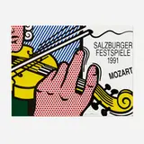 Roy Lichtenstein, Salzburger Festspiele 1991 poster, 1991, offset lithograph in colors on 200 gm MGP