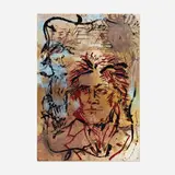 Julian Schnabel, Hommage to Mozart, 1984, offset lithograph in colors