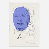 Mao (Wallpaper) by Andy Warhol, 1974, screenprint in colors, sold Mar 2023