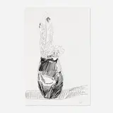 Flowers (Black and White) by Andy Warhol, 1974, screenprint on Arches, sold Mar 2023