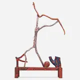 Italo Scanga, Untitled (Snake Dancer), 1984, oil on wood