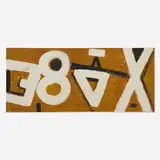 Untitled by Emerson Woelffer, 1952, oil and acrylic on canvas, sold Feb 2023