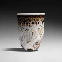 Vase by Maija Grotell, c. 1949, glazed stoneware, sold Feb 2025