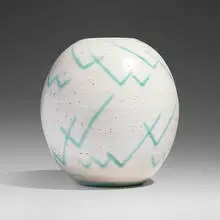 Vase by Maija Grotell, c. 1950, glazed stoneware, sold Feb 2025