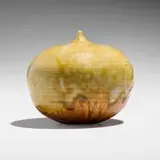 Closed Form by Toshiko Takaezu, c. 1968, glazed porcelain, sold Feb 2025