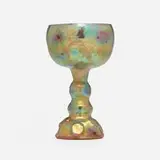 Chalice form by Beatrice Wood, c. 1985, lustre-glazed earthenware, sold Feb 2025