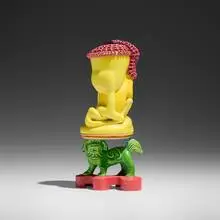 Tongue Tied 2 by Kathy Butterly, 2000-01, glazed porcelain and earthenware, sold Feb 2025