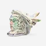 Viola Frey, Untitled, 1988-1999, hand-built and glazed earthenware, china paint