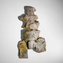 Doll by Peter Voulkos, 1997, anagama-fired stoneware, sold Feb 2025