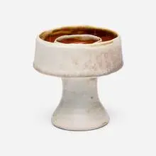 Untitled (vessel) by Ruth Duckworth, c. 1970, glazed porcelain, sold Feb 2025