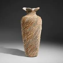 Anne Goldman, Canyon Wall, c. 1995, stoneware with porcelain slip