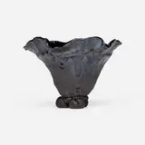 Zizipho Poswa, Pinch Pot, 2014, partially glazed earthenware
