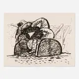 Philip Guston, Gulf, 1980, lithograph on Arches Cover