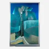 Richard Haas, Guggenheim Bilbao, 2000, offset lithograph in colors and mixed media on aluminum