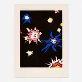 Roy Lichtenstein, Illustration for Hüm Bom! (from the La nouvelle chute de l'Amérique portfolio), 1992, etching and aquatint in colors on Arches