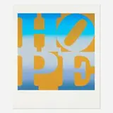Robert Indiana, Winter (from the Four Seasons of Hope (Gold) portfolio), 2012, screenprint in colors