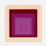 WLS XI (from the White Line Squares, Series II portfolio) by Josef Albers, 1966, screenprint in colors on Arches Cover, sold Feb 2025