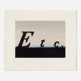 Ed Ruscha, Etc., 1991, lithograph in colors