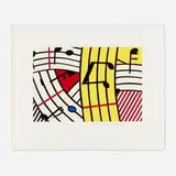 Roy Lichtenstein, Composition IV, 1995, screenprint in colors on BFK Rives
