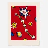 Roy Lichtenstein, Illustration for De Denver au Montana, départ 27 Mai 1972 (II) (from the La nouvelle chute de l'Amérique portfolio), 1992, etching and aquatint in colors on Japan nacré