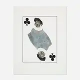 William Wegman, Royal Flush Jack, 1998, lithograph in colors
