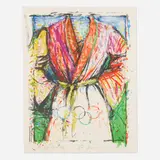 Olympic Robe by Jim Dine, 1988, lithograph in colors, sold Mar 2023