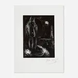 Marc Chagall, Ton odeur dans ma main s'est endormie (from Six gravures sur linoléum suite), 1984, linocut on paper