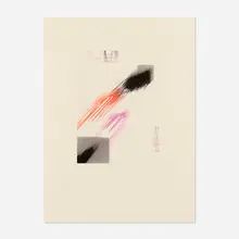 Untitled by Lamar Briggs, monotype on paper, sold Mar 2023