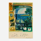 Côte d'azur by Pablo Picasso, 1962, lithograph in colors, sold Mar 2023