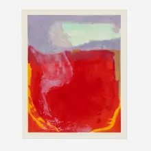 Emily Mason, Soft the Sun, 1989, carborundum and aquatint in colors