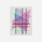 Dwinell Grant, Geometric Composition, 1990, ink on paper
