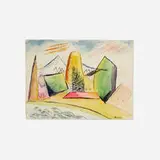 Joseph Meierhans, Sugar Loaf, New Hampshire, 1931, watercolor on paper