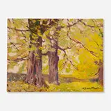 Robert Emmett Owen, Oak Trees in Yellow