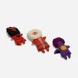 Marilyn Neuhart, Collection of three dolls from Textiles & Objects