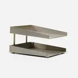 West Engineering Co., Desk organizer, c. 1950, aluminum