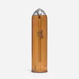 Art Déco, Bullet cocktail shaker, c. 1930, copper-plated aluminum, aluminum
