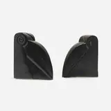 Albert Drexler Jacobson, Pelican bookends, pair, 1931, glazed ceramic
