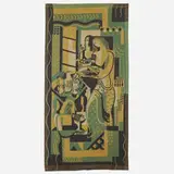 Ruth Reeves, Figures With Still Life tapestry, c. 1930, woven cotton, linen