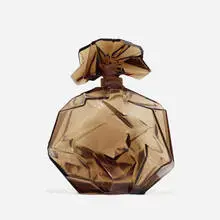 Ruba Rombic decanter by Reuben Haley, c. 1930, mold-blown glass, sold Sep 2021