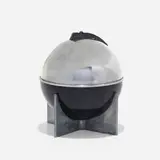 Machine Age, Lidded box, c. 1935, aluminum, Bakelite