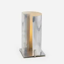 Machine Age, Table lamp, c. 1935, aluminum, enameled aluminum
