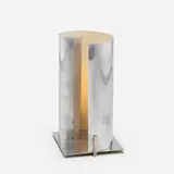 Machine Age, Table lamp, c. 1935, aluminum, enameled aluminum