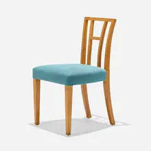 Eliel Saarinen, Chair, model no. F-25, 1945, birch, upholstery