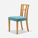 Eliel Saarinen, Chair, model no. F-25, 1945, birch, upholstery