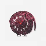 Elihu the Elephant clock, model 2325 from the Zoo Timer Collection by George Nelson & Associates, 1965, lacquered masonite, enameled steel, sold Sep 2021